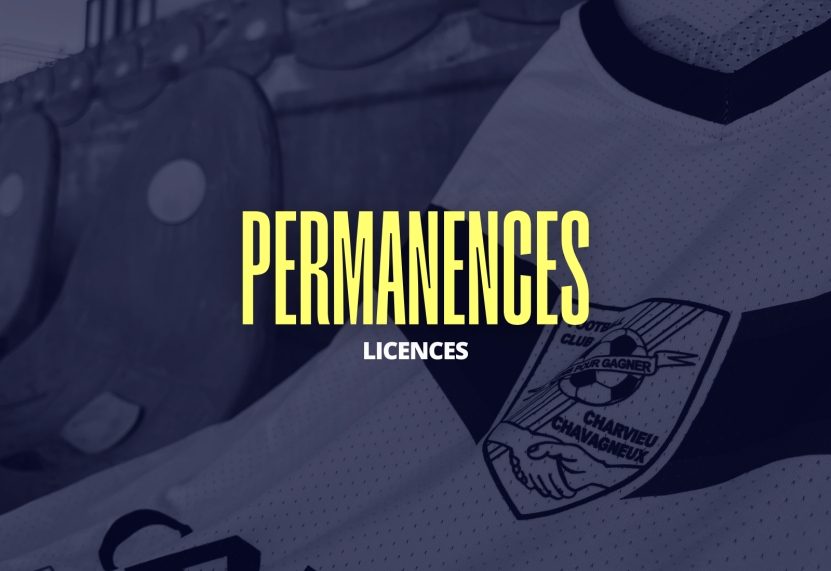 Football Club Charvieu Chavagneux - Permanences licences 2026/2027 !